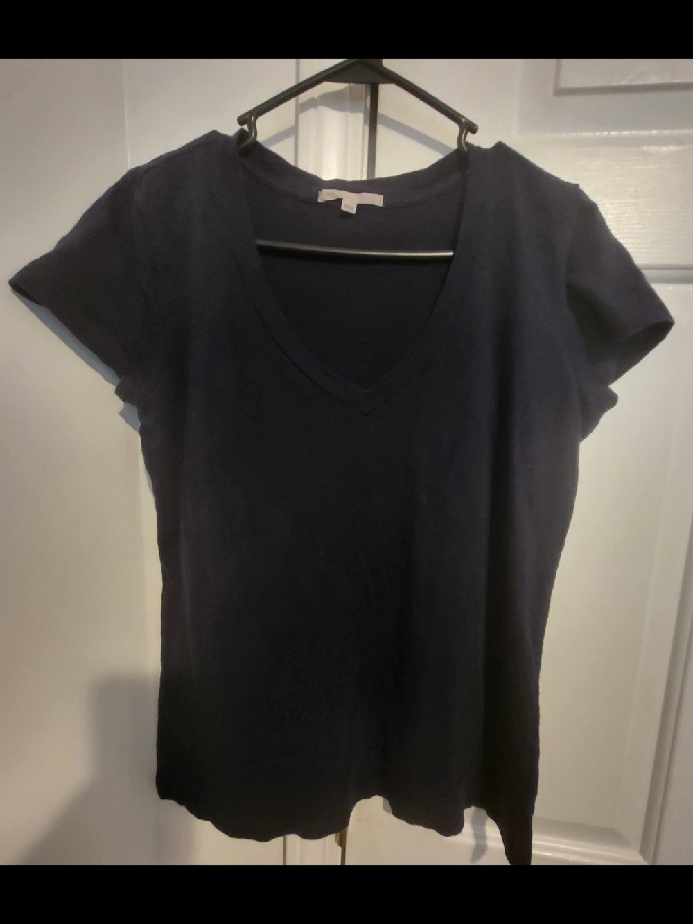 GAP Women's Navy V-Neck Short Sleeve Tee
